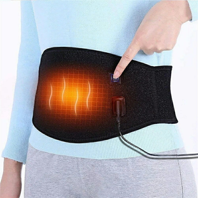 電熱ベルト 加熱ベルト 加熱ベスト ヒートジャケット 加熱服 USB充電式電熱ベスト ダブルスイッチ 腰サポーター あたため 腰用温熱ベルト 電熱ウエストウォーマー 2Way（USB/ACアダプタ） 3段階温度調整 冷え性対策 防寒 男女兼用