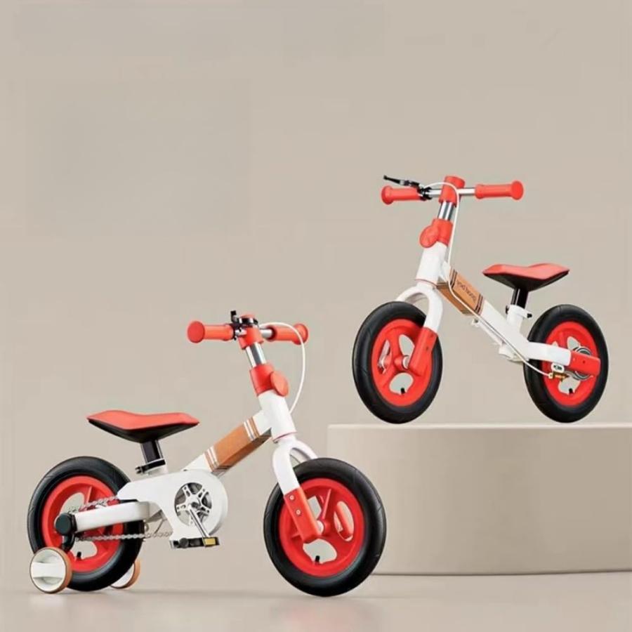 バランスバイク キックバイク ストライダー 多機能子供用自転車 1-6 歳 3-in-1 ペダル自転車バランスカー子供用自転車 ペダルなし自転車 高さ調整可能 軽量 組み
