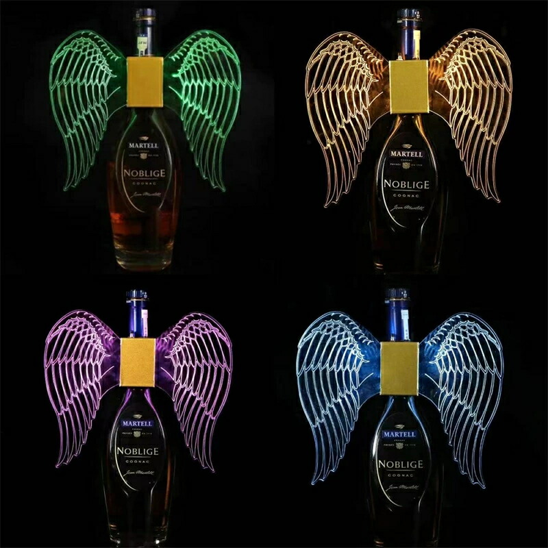 LEDストロボバトンライト、グローイングエンジェルウィングランプ、シャンパンボトルライトアップトッパー、LED VIPスパークラーライトフラッシュスティック、ワインバーサービスボトルトッパー照明