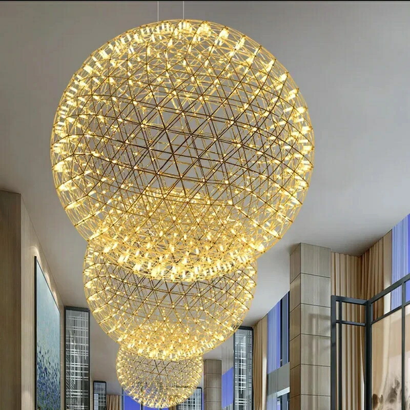 今日このごろの飾り気の無いなロフトスパークボール LED シャンデリヤ手道具火工品どんぶり鉢ステンレス鋼鋼シャンデリヤ照明ランプ家のかざり付ける照明装置 110-240V