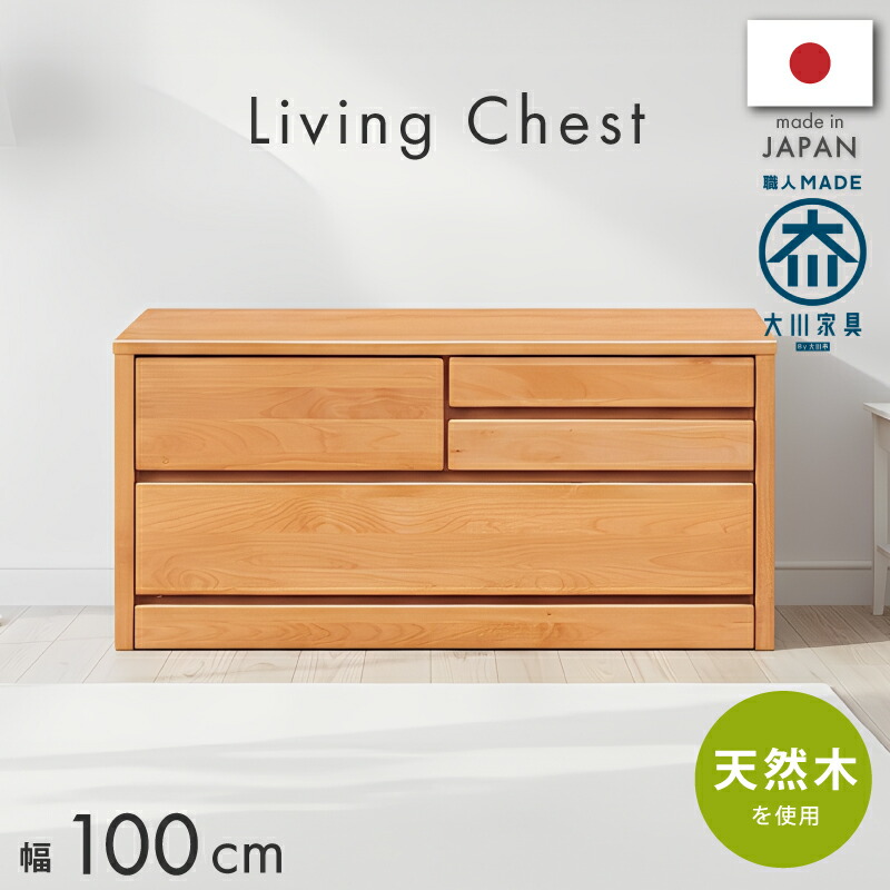 【7/19 20時～】☆3％値引き☆クーポン！ 国産日本製 アルダー無垢材天然木 幅100cm2段チェスト 100センチ 洋服タンス リビング収納 完成品 洋タンス チェスト たんす 箪笥 タンス 衣類収納 北欧 ナチュラル ダークブラウン 送料無料｜ライフスタイルＺＥＲＯ