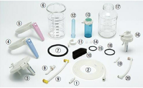 交換部品（旧型ミニック・セパ共通部品） 4.ボトルホルダー（ブルー）G9633-MMC5