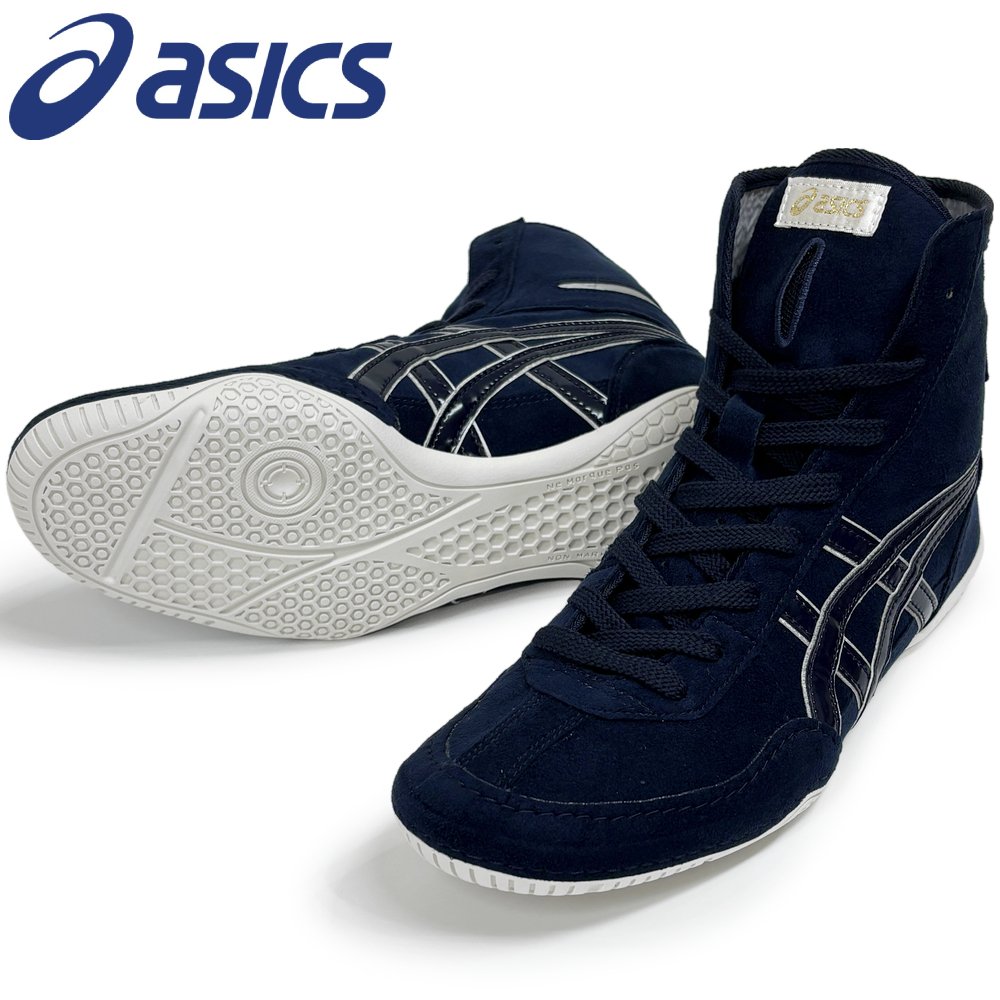 【大きさ取り替えっこ貨物輸送無料】アシックス asics レスリングシューズ 1083A001 ライナースポーツオリジナルデザイン ボクシングシューズ 米国海軍×しろがね色 A518