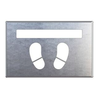 819-33A 吹付け用プレート　ライン／足型 【代引き不可】