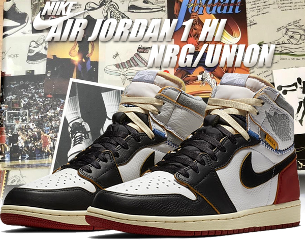 楽天市場】NIKE AIR JORDAN 1 RETRO HI NRG / UNION white/black