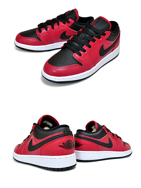 取寄品 お得な割引クーポン発行中 あす楽 対応 送料無料 ナイキ エアジョーダン 1 ロー ガールズ Nike Air Jordan 1 Low Gs Gym Red Black White 605 スニーカー Aj1 レディース ウィメンズ ガールズ ジムレッド ブラック ホワイト 最終値下 Hms