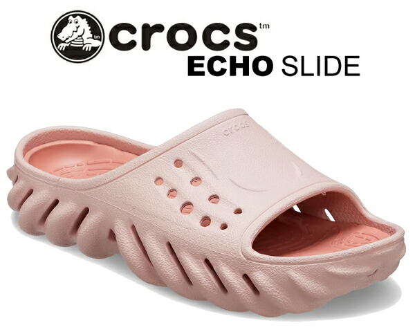 サンダル・ミュール CROCS SS23 SANDAL SLIDE ECHO (CR.208170W_PKCL) 楽天市場】【SALE 50%OFF】[208170]crocs(クロックス)ECHO SLIDE