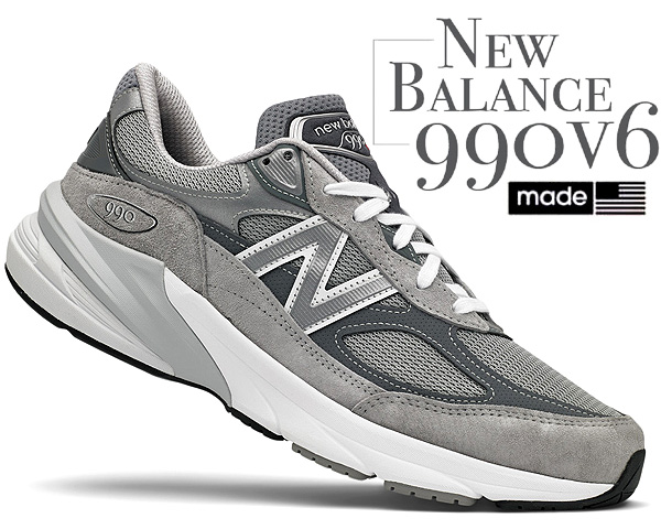 楽天市場】お得な割引クーポン発行中!!【送料無料 ニューバランス M990 V6 2E】NEW BALANCE M990GL6 MADE IN  U.S.A. width 2E GRAY メンズ スニーカー グレー NB GREY ワイズ EE : ＬＴＤ ｏｎｌｉｎｅ