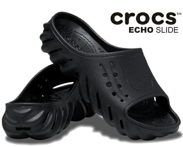 Crocs エコスライト 208170 1LM crocs Echo Slide Elephant 23FW-I（クロックス エコー スライド