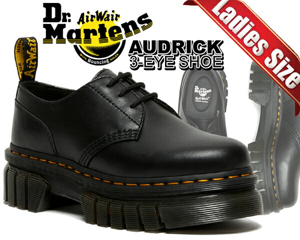 楽天市場】Dr.Martens AUDRICK 3-EYE SHOE BLACK 27147001