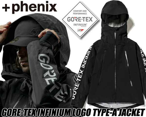 定価¥70.400 新品タグ付き phenix ジャケット &パンツ サイズ S 楽天市場】+phenix GORE-TEX INFINIUM LOGO TYPE-A JACKET BLACK
