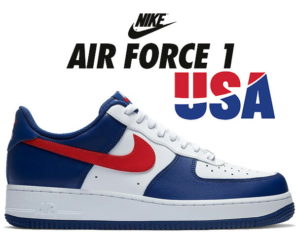 楽天市場】NIKE AIR FORCE 1 07 USA white/university red