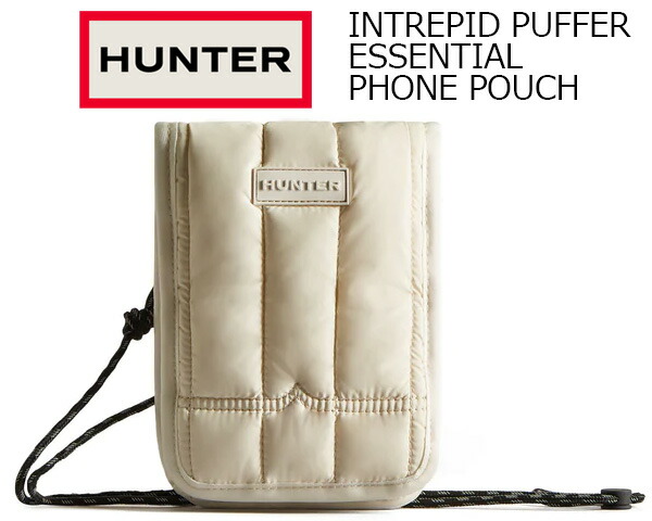 楽天市場】HUNTER INTREPID PUFFER ESSENTIAL PHONE POUCH WHITE