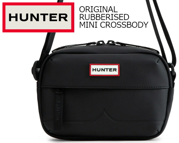 楽天市場】HUNTER ORIGINAL RUBBERISED MINI CROSSBODY BLACK
