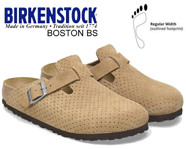 楽天市場】BIRKENSTOCK BOSTON BS (NARROW FIT) EMBOSS DOTS NEW