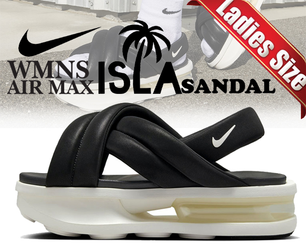 ■Nike■ Air Max Ayla Sandal W Black Sail FJ5929002 FJ5929-0 Nike Women's Air Max ISLA Sandal 'Black' (FJ5929-002