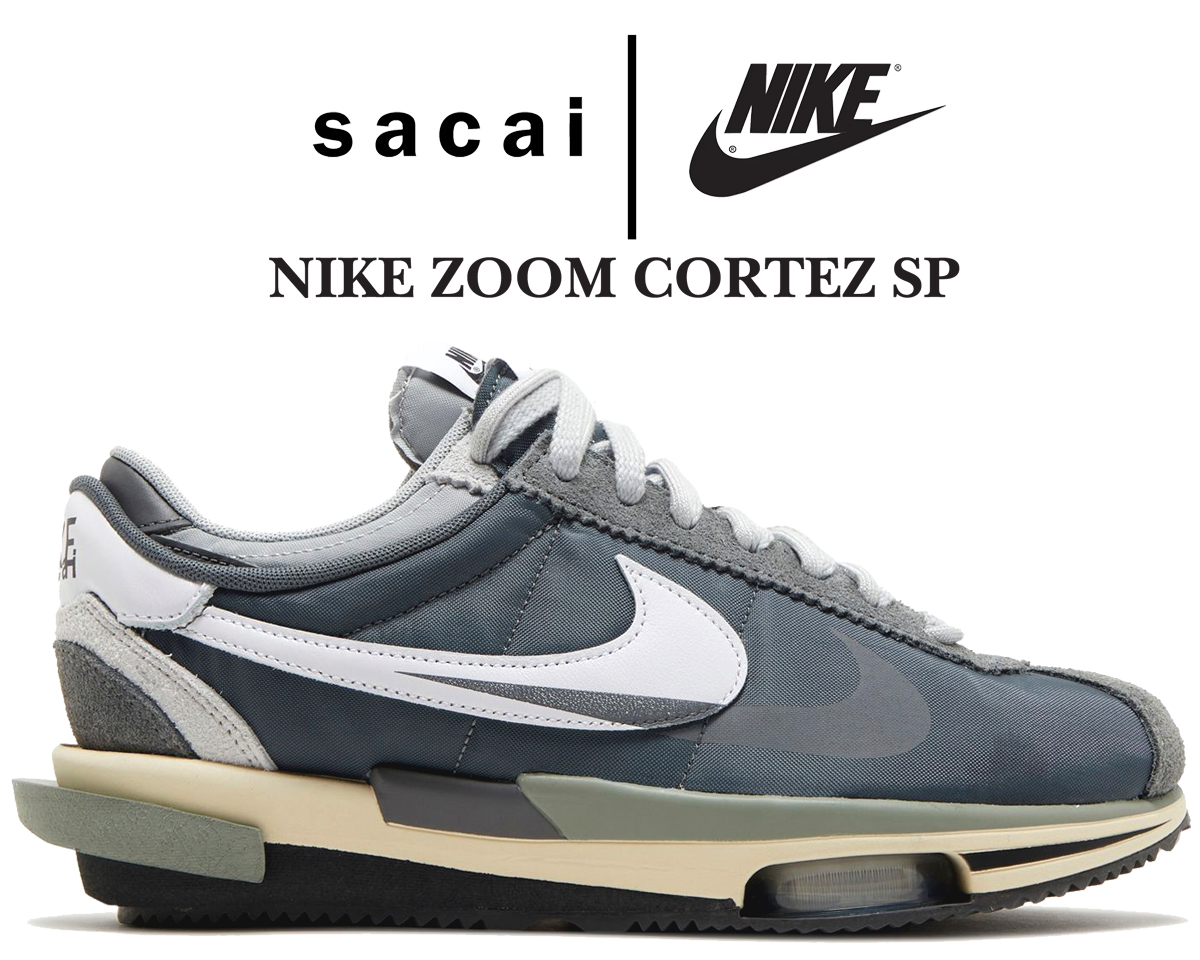 楽天市場】sacai × Nike Zoom Cortez Iron Grey サカイ × ナイキ