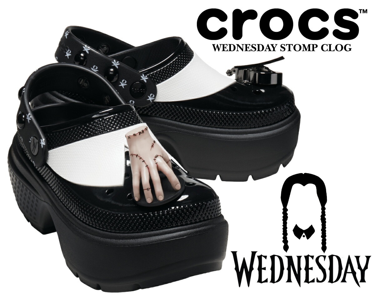楽天市場】crocs WEDNESDAY STOMP CLOG BLACK 210214-001