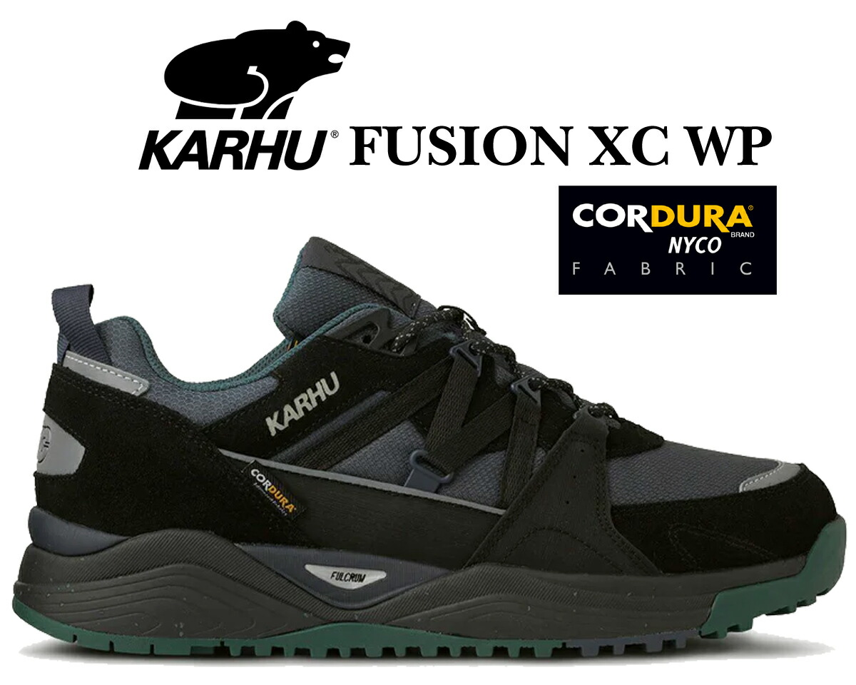 楽天市場】KARHU FUSION XC WP CAVIAR/CAVIR f830011 CORDURA