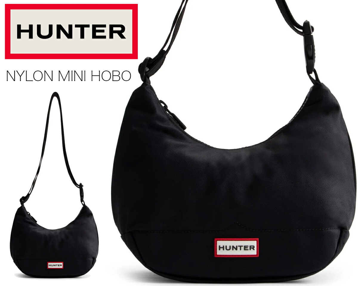 国内発送 HUNTER ショルダーバッグ NYLON MINI HOBO UBS3600KBM 楽天市場】ハンター HUNTER ショルダーバッグ ナイロン ミニ