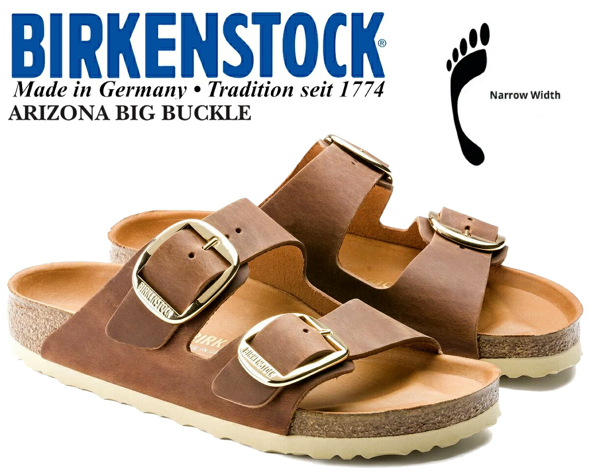 [ ポイントUP & 最大2000円OFFクーポン ] 【ビルケンシュトック アリゾナ ビッグバックル ナローフィット コニャック】BIRKENSTOCK ARIZONA BIG BUCKLE(NARROW FIT) COGNAC 1011073