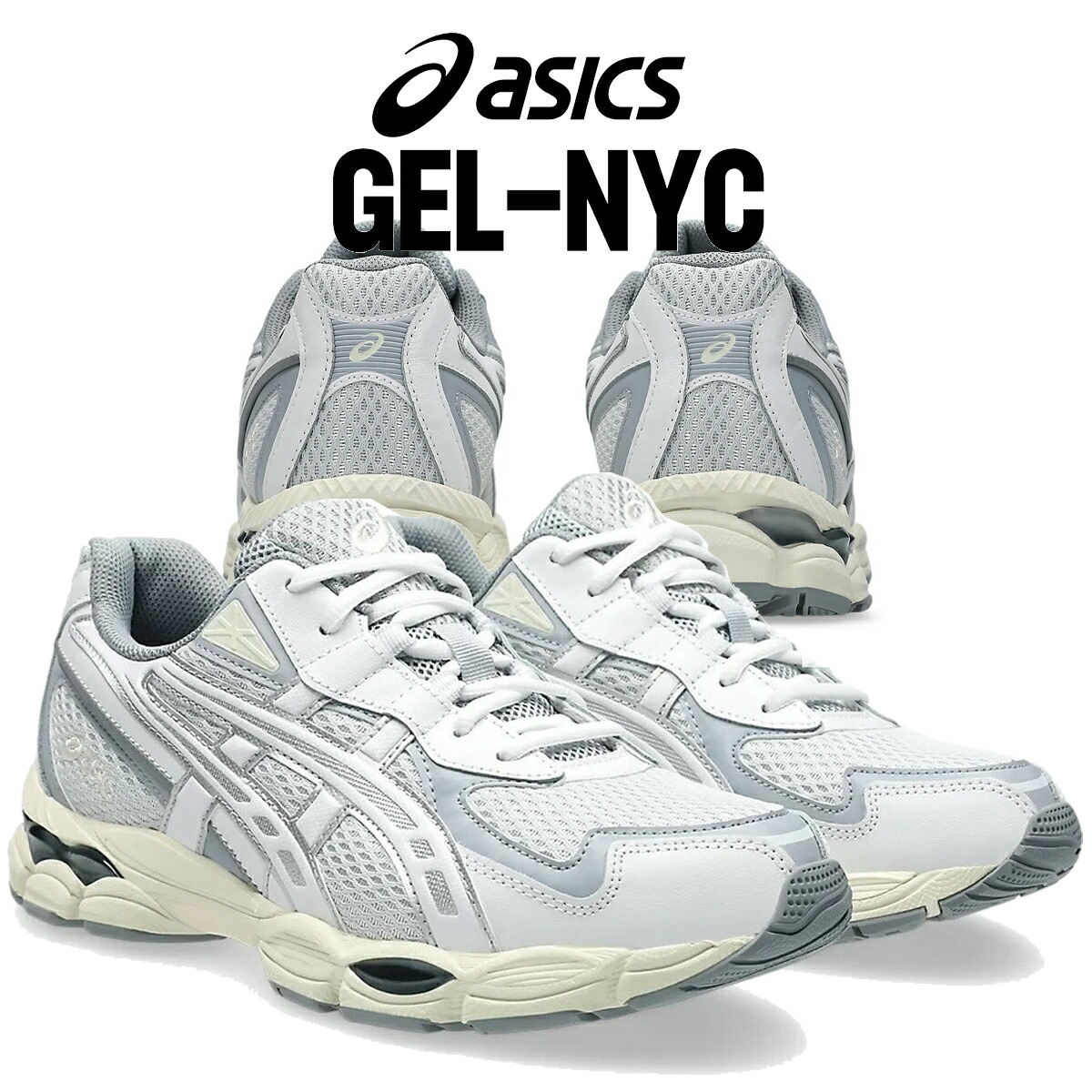 楽天市場】【アシックス ゲル NYC ホワイト スモークグレー