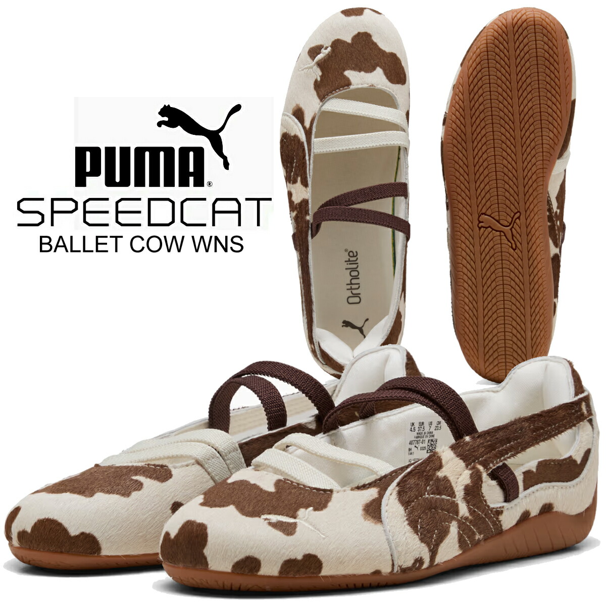 楽天市場】PUMA SPEEDCAT BALLET SD WNS P.BLACK-P.WHITE-WARM WHITE