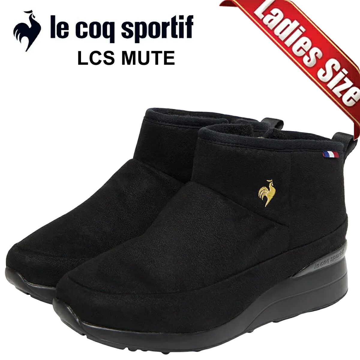 [ ポイントUP & 最大2000円OFFクーポン ] 【ルコックスポルティフ エルシーエス ムート ブラック ゴールド】le coq sportif LCS MOOT BLACK/GOLD lu5fbt91lz-bkgd
