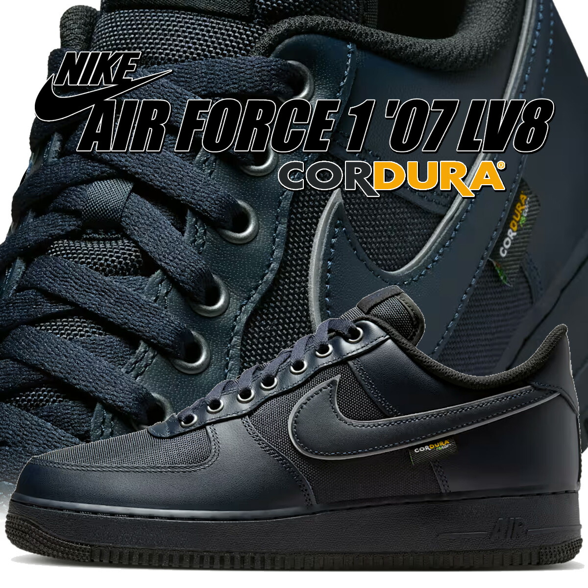 [ ポイントUP & 最大2000円OFFクーポン ] 【ナイキ エア フォース 1 07 LV8 ダークオブシディアン】NIKE AIR FORCE 1 07 LV8 dark obsidian/dark obsidian im6001-475
