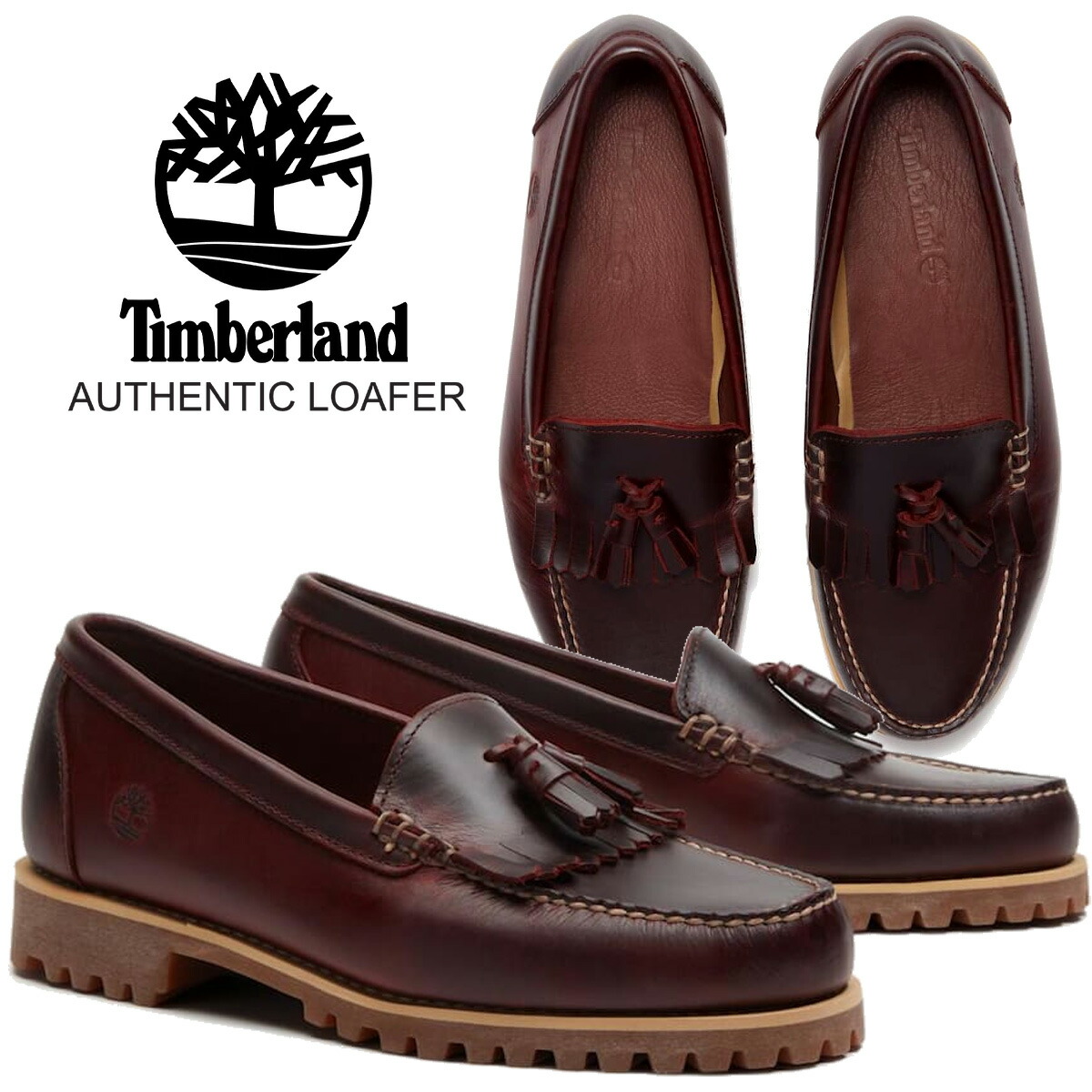[ ポイントUP & 最大2000円OFFクーポン ] 【ティンバーランド オーセンティック ローファー バーガンディ フルグレイン】Timberland AUTHENTIC LOAFER BURGUNDY FULL GRAIN a2msc-eiw｜ＬＴＤ　ｏｎｌｉｎｅ