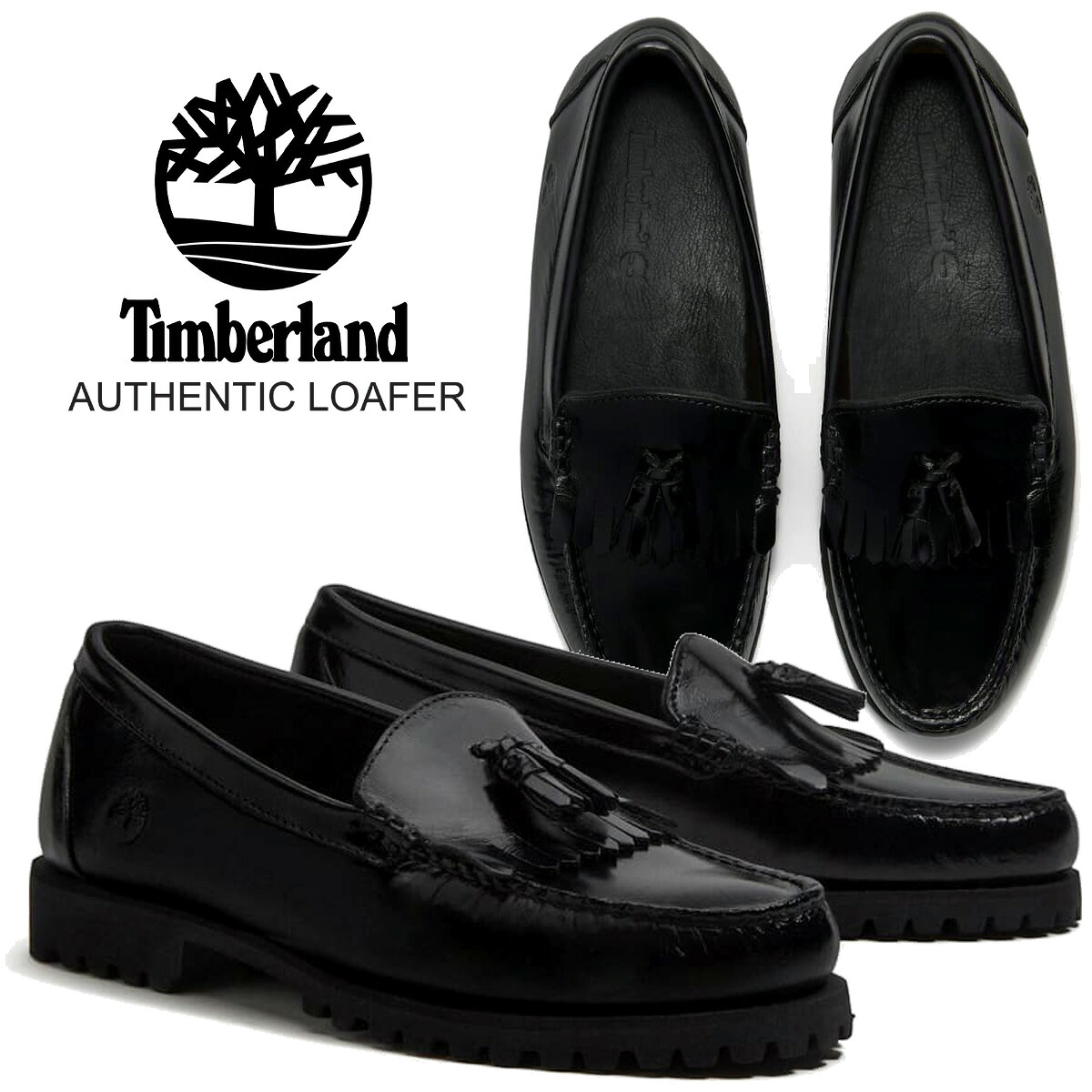 [ ポイントUP & 最大2000円OFFクーポン ] 【ティンバーランド オーセンティック ローファー ブラック フルグレイン】Timberland AUTHENTIC LOAFER BLACK FULL GRAIN a2msc-w02｜ＬＴＤ　ｏｎｌｉｎｅ