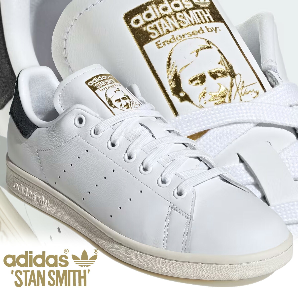 [ ポイントUP & 最大2000円OFFクーポン ] 【アディダス スタンスミス フットウェアホワイト コアブラック コアホワイト】adidas STAN SMITH FTWWHT/CBLACK/CWITE ji3379｜ＬＴＤ　ｏｎｌｉｎｅ