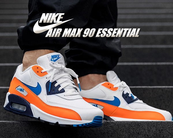 orange and blue air max 90