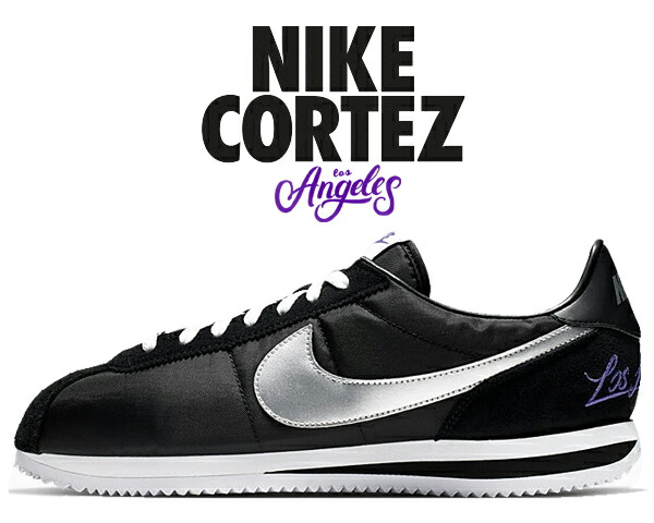 nike cortez los angeles black