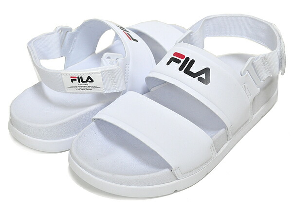お得な割引クーポン発行中!!【フィラ ソフト ドリフター サンダル】FILA SOFT DRIFTER SD White/White/White 1sm01580d-100 レディース ストラップ 軽量 クッション ホワイト画像
