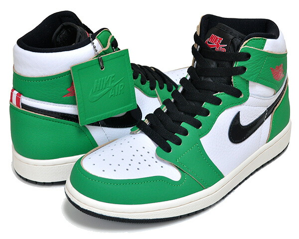 [最短即日発送!! & お得なクーポン!!] 【ナイキ ウィメンズ エアジョーダン 1 ハイ OG】NIKE WMNS AIR JORDAN 1 HIGH OG lucky green/black-white-sail db4612-300 スニーカー レディース AJ1 グリーン ブラック ホワイト レッド
