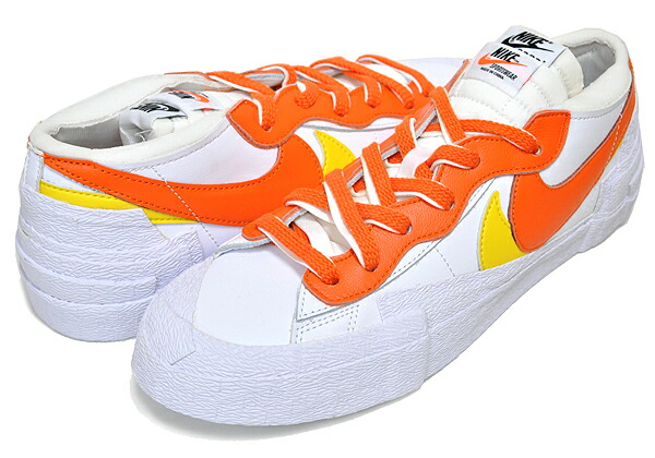 楽天市場】NIKE BLAZER LOW / SACAI white/magma orange-wht