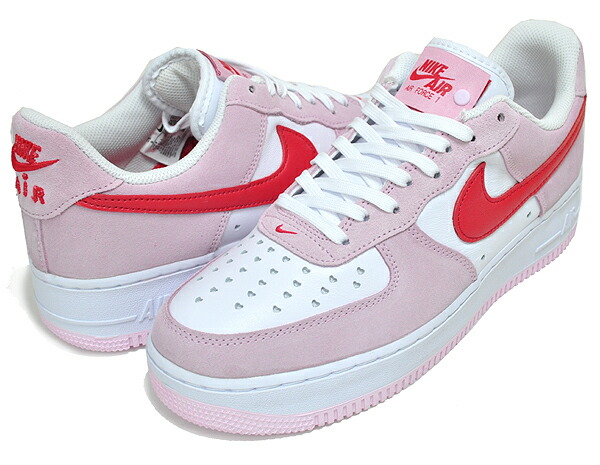 初回限定 Day Valentines Qs 07 1 Force Air バレンタインデー Nike Qs 1 エアフォース 対応 ナイキ お得な割引クーポン発行中 あす楽 Tulip レッド ピンク ホワイト V Day Af1 スニーカー メンズ Dd3384 600 Red Pink University スニーカー