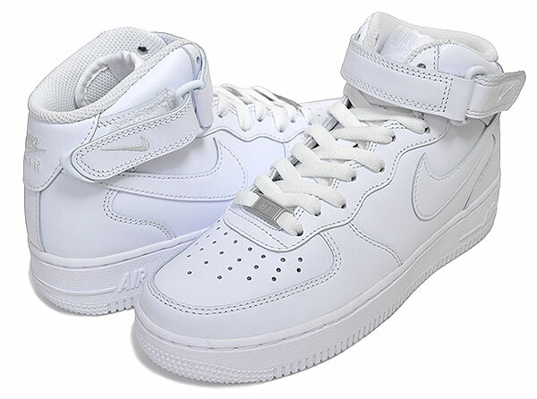 楽天市場】NIKE WMNS AIR FORCE 1 07 MID white/white-wht