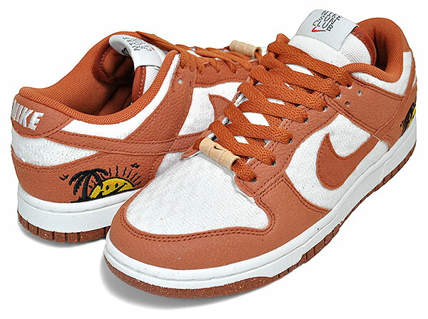 Nike WMNS Dunk Low Sun Club Brown/White ナイキ DR5475-100 New Nike Dunk Low Sun Club Brown DR5475 100 Women Size 5.5