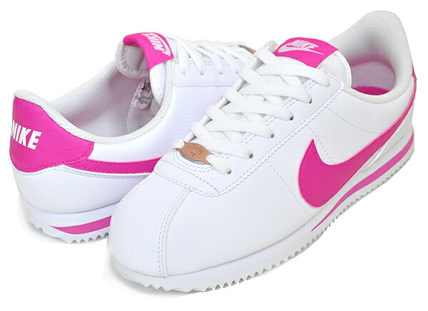 楽天市場】NIKE CORTEZ BASIC SL(GS) white/pink prime 904764