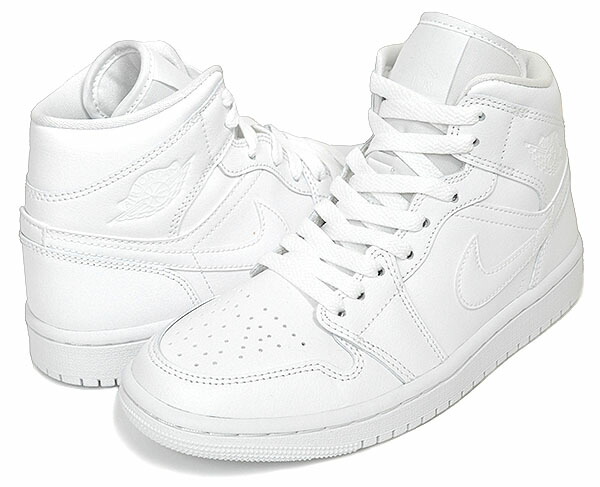 [最短即日発送!! & お得なクーポン!!] 【ナイキ ウィメンズ エアジョーダン 1 ミッド】NIKE WMNS AIR JORDAN 1 MID white/white-wht dv0991-111 TRIPLE WHITE トリプル ホワイト レディース スニーカー AJ1