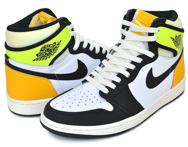 [ ポイント5倍&最大2000円OFFクーポン ] 【ナイキ エアジョーダン 1 レトロ ハイ オージー】NIKE AIR JORDAN 1 RETRO HIGH OG white/black-volt 555088-118 ホワイト ブラック ボルト ゴールド AJI Volt Gold デコンストラクト 16,799円