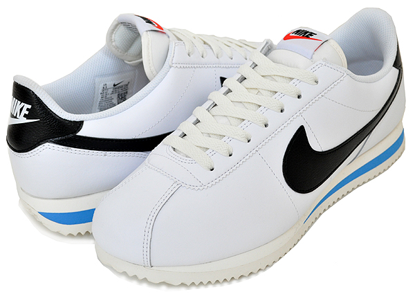 楽天市場】NIKE WMNS CORTEZ white/black-lt photo blue-sail