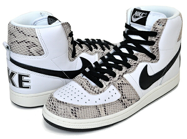 お得な割引クーポン発行中!!【ナイキ ターミネーター ハイ】NIKE TERMINATOR HIGH white/black-sail-cocoa fb1318-100 スニーカー ホワイト コカスネーク COCOA SNAKE画像