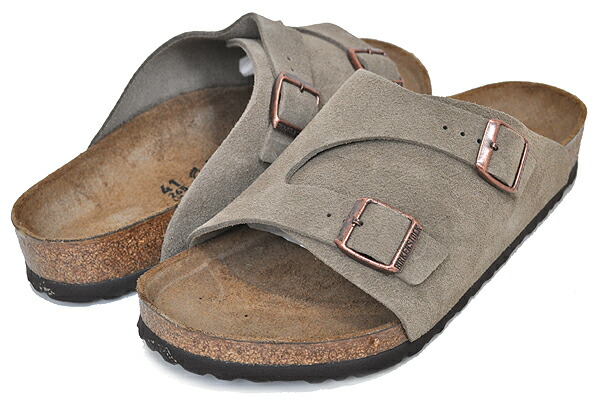 [ 尖んがりUP\u0026最大限度2000円OFF引き換え証 ] 【ビルケンシュトック チューリッヒ】BIRKENSTOCK ZURICH BS (REGULAR FIT) TAUPE 50461 トープ スエードクロスなめし革 三尺帯 サンダル レギュラー