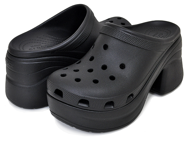 【新品タグ付】crocs クロックス サイレン クロッグ ブラック 厚底 楽天市場】crocs SIREN CLOG BLACK 208547-001 クロックス