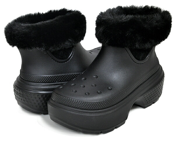 プリスクリプション・エンジェル 4枚 楽天市場】crocs STOMP LINED BOOT BLACK 208718-001 クロックス