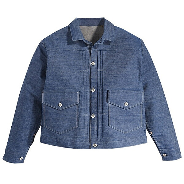 [ ポイントUP & 最大2000円OFFクーポン ] 【リーバイス ヴィンテージクロージング 1879 プリーツブラウス】LEVIS VINTAGE CLOTHING 1879 PLEATS BLOUSE INDIGO RIGID a43950000 ORGANIC インディゴ リジット 23H656 ボックスシルエット ジャケット