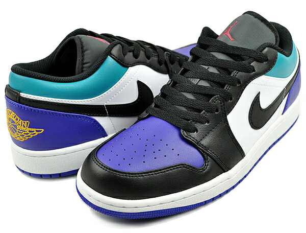 ナイキ　エアジョーダン1 ロー ブライトコンコルド　25㎝ エア ジョーダン 1 NIKE AIR JORDAN LOW wht/blk-bright concord